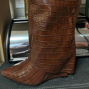 Carmel Wedge Boots